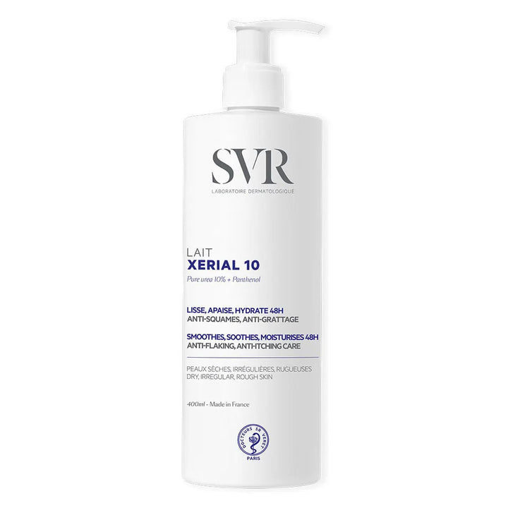 Lotion pour le corps SVR Xerial 10 avec technologie d'urée pure 