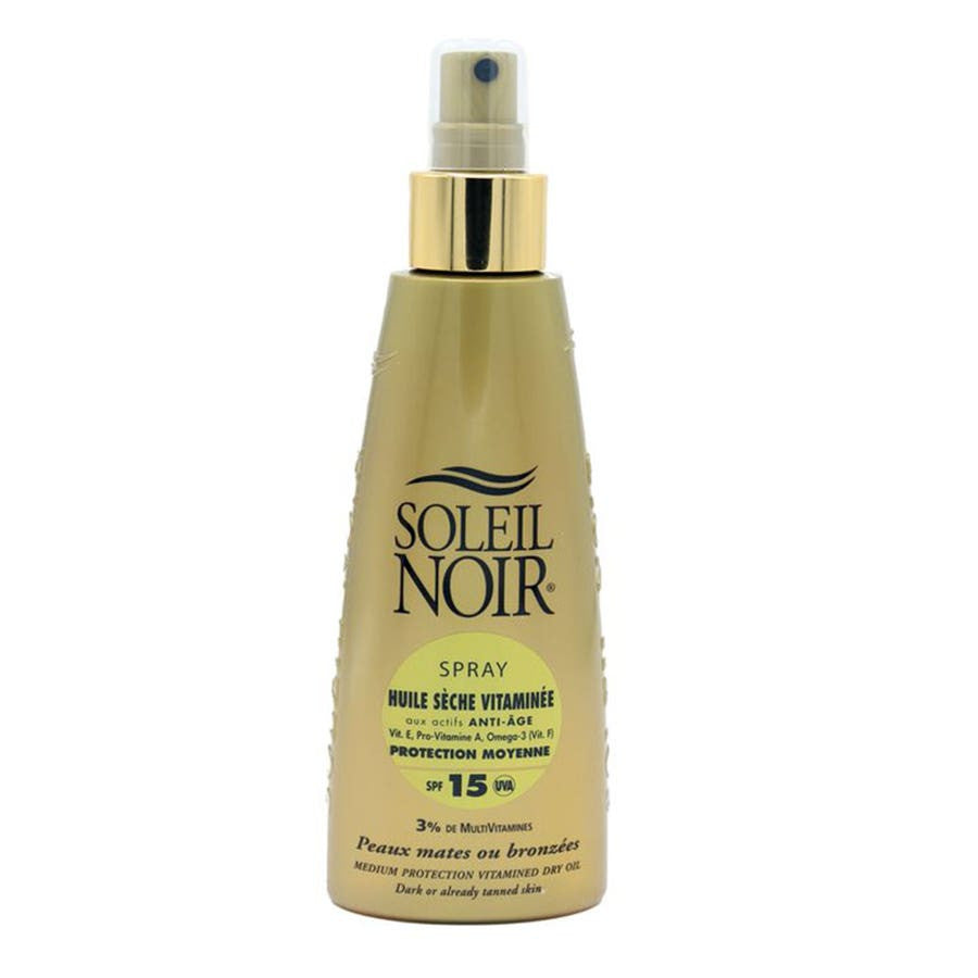 Huile sèche vitaminée Soleil Noir N¡62 Spf15 150 ml 