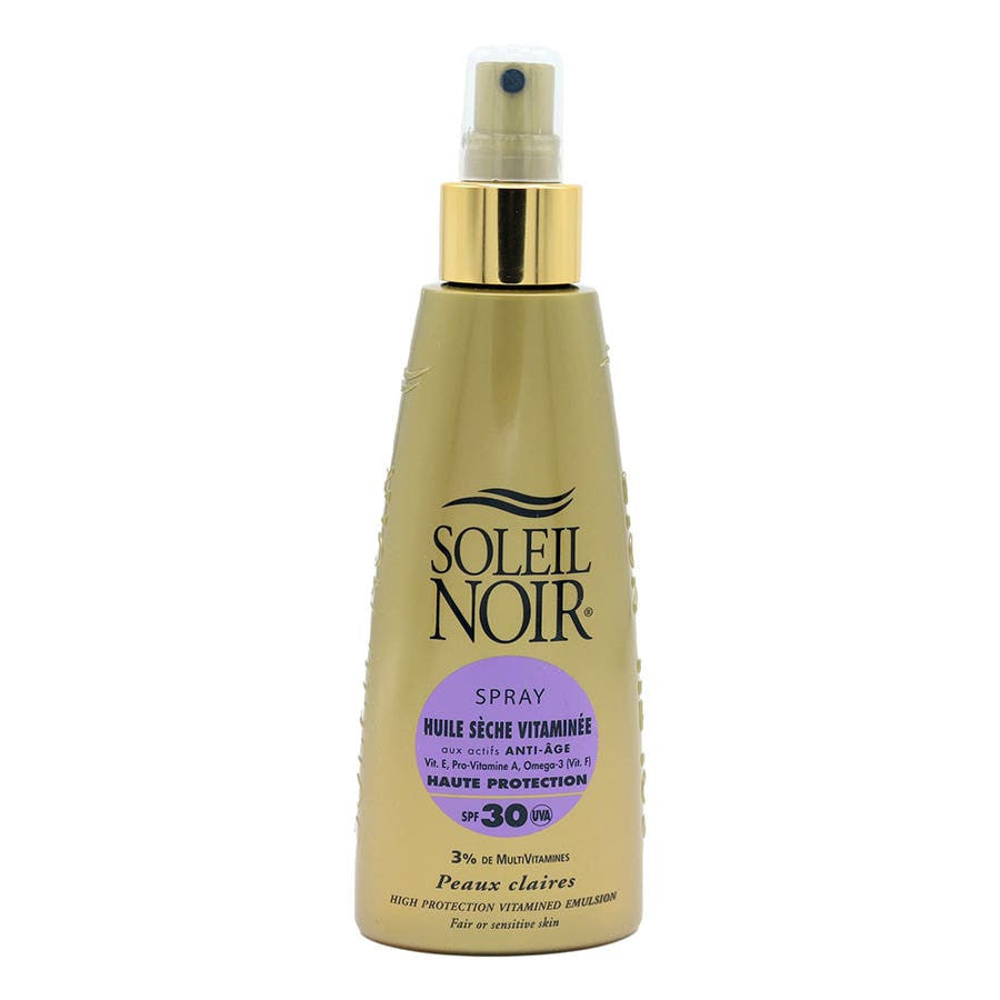 Huile sèche vitaminée Soleil Noir N¡63 en spray Spf30 150 ml 