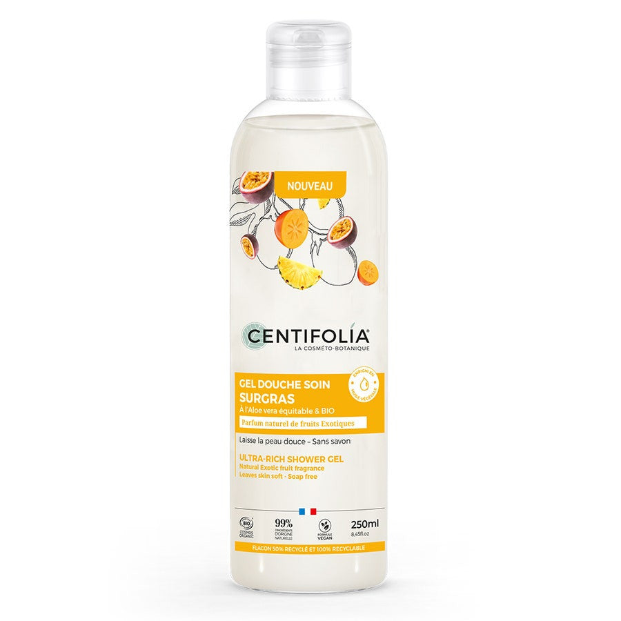 Gel douche surgras aux parfums de fruits exotiques Centifolia 250 ml 