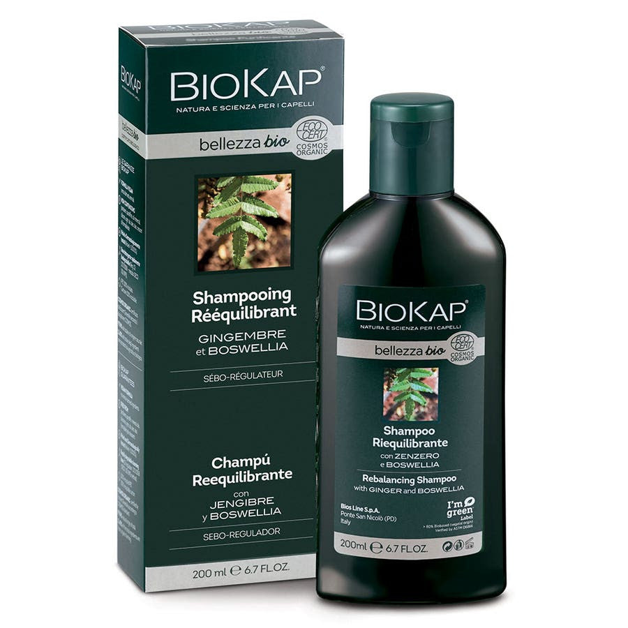 Shampooing équilibrant Biokap bioes 200 ml (6,76 fl oz) 