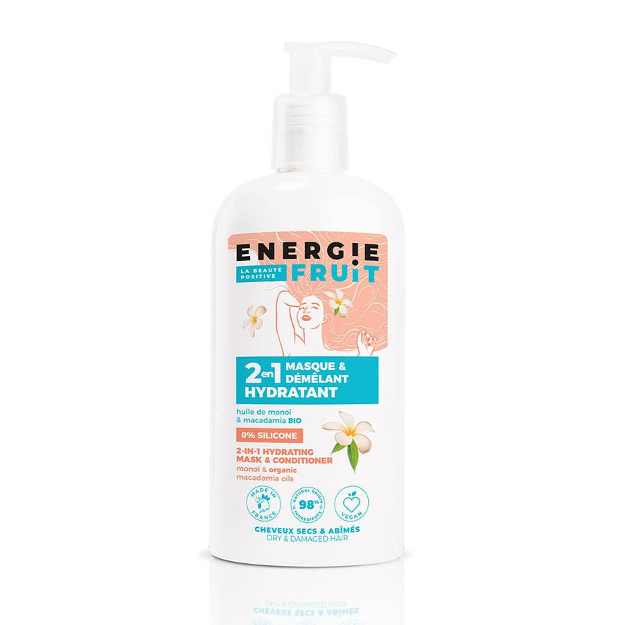 Energie Fruit 2 In 1 Masks Monoe & Organic Macadamia Oil Damaged Hair 300ml (10.14fl oz)