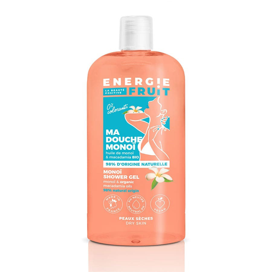 Gel douche Energie Fruit pH neutre au monoï et à l'huile de macadamia bio 500 ml (16,90 fl oz) 