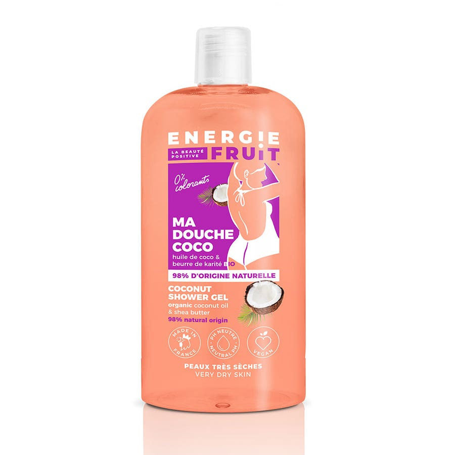 Energie Fruit Shower Gel Neutral pH Coco & Shea Butter Bioes 500ml (16.90fl oz)