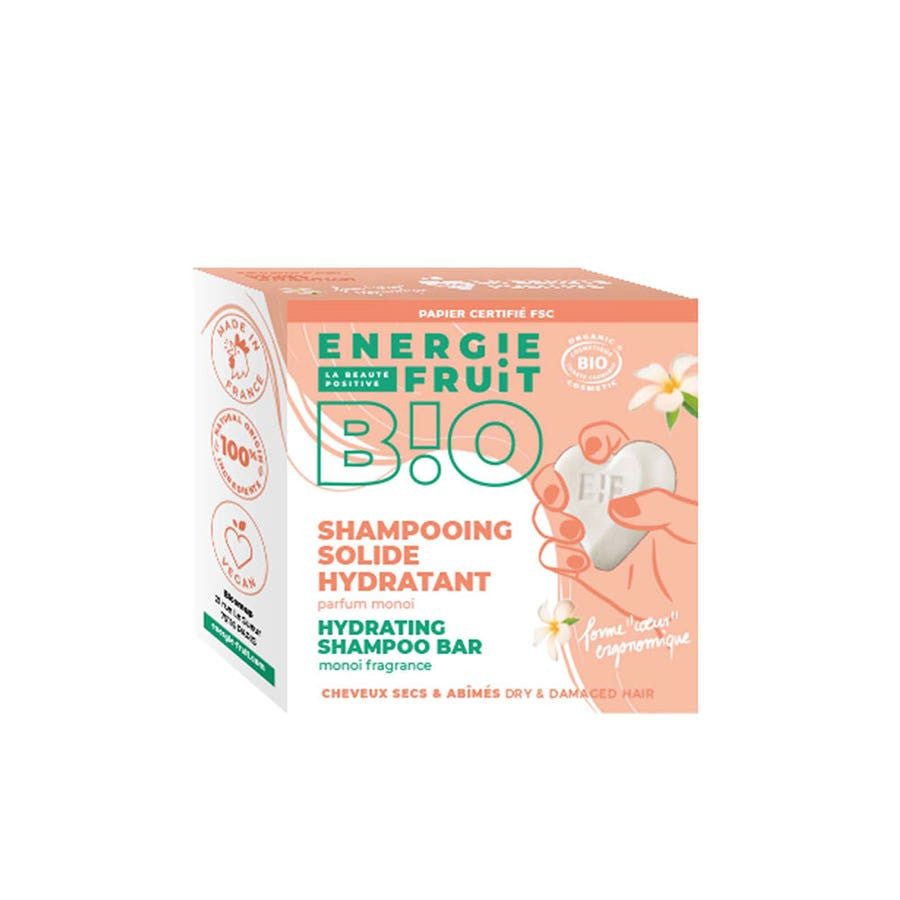 Shampooing Energie Fruit Solide au monoï Bioes Cheveux secs et abîmés 60 g (2,11 oz) 