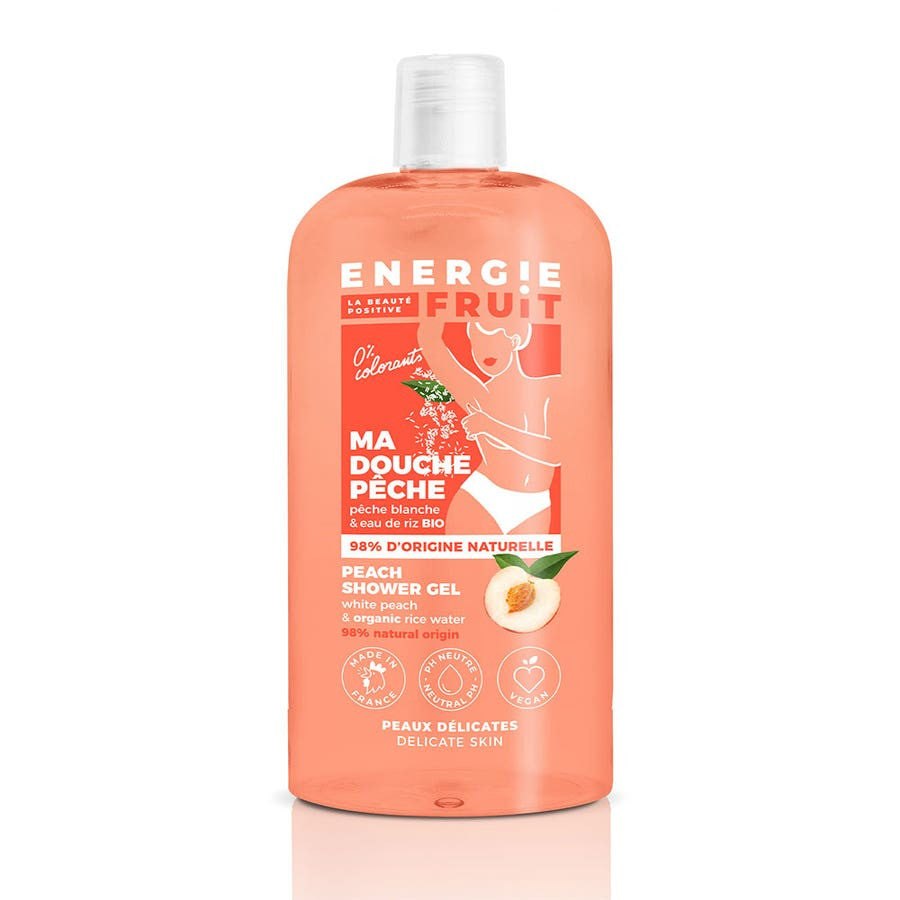 Energie Fruit Neutral pH Shower Gel White Peach & Rice Water PH NEUTRE 500ml (16.90fl oz)