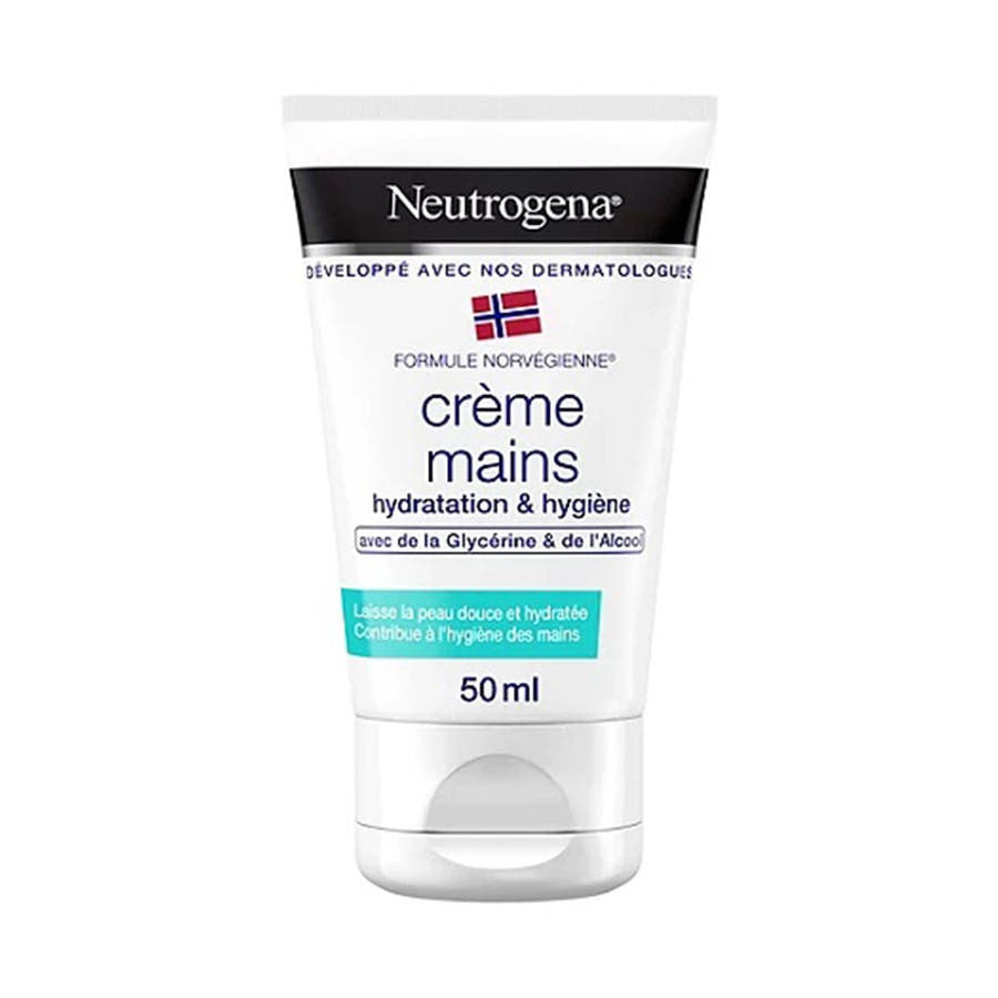 Crème mains Neutrogena Hydratation et Hygiène 50 ml (1,69 fl oz) 