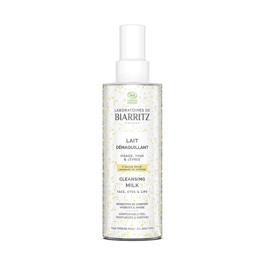 Laboratoires De Biarritz Organic Cleansing Milk for Face, Eyes, and Lips - 200ml