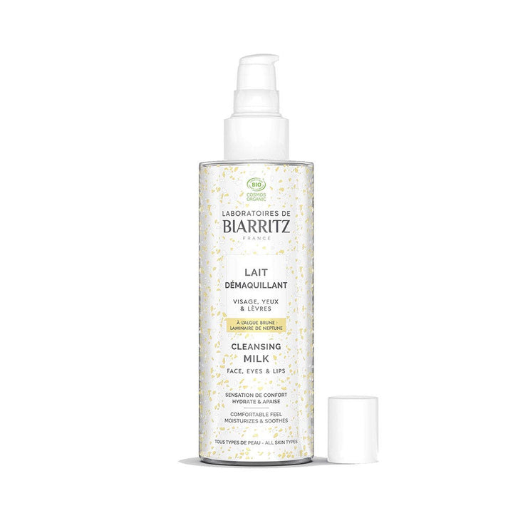 Laboratoires De Biarritz Organic Cleansing Milk for Face, Eyes, and Lips - 200ml