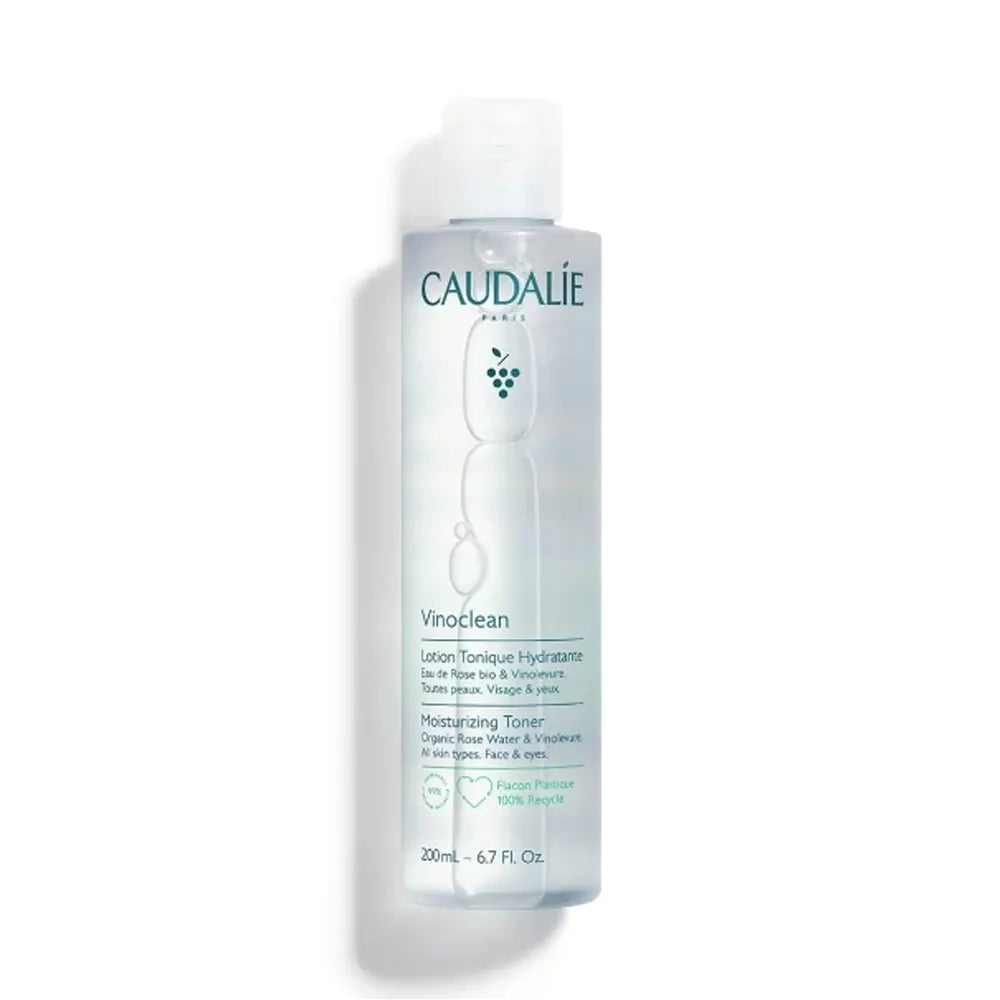 Caudalie Vinoclean Moisturizing Toner with Rose Water, 200ml