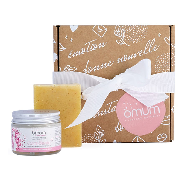 Coffret Duo Bio Omum L'instant Câlin pour la grossesse et le post-partum 