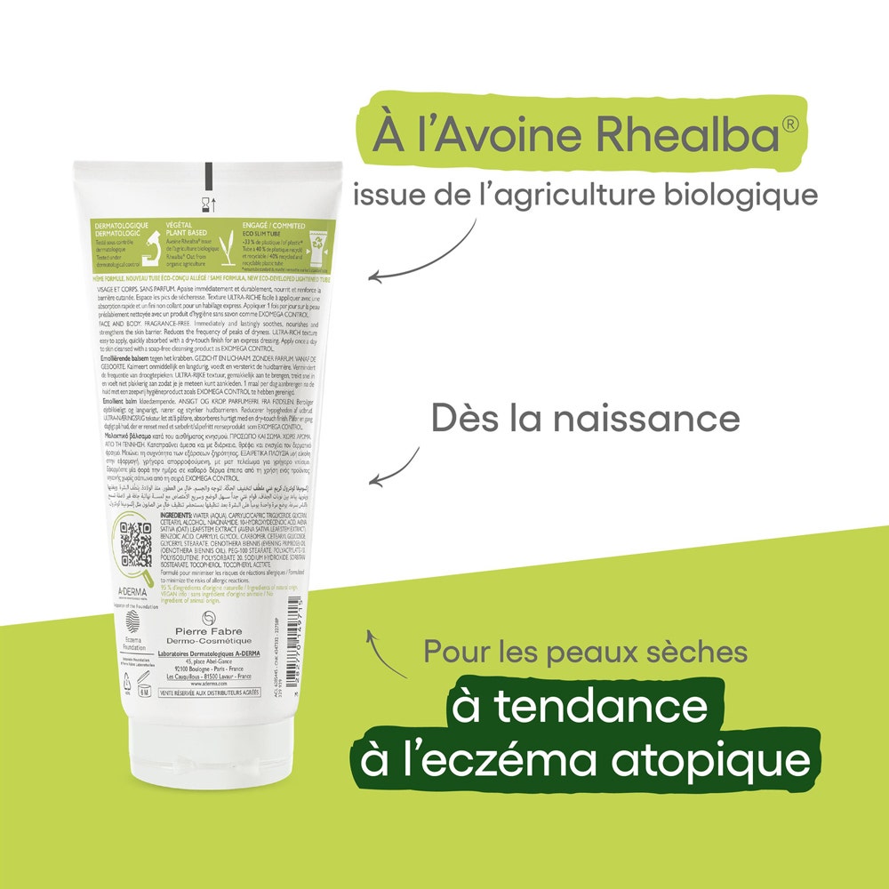 A-Derma Exomega Control Anti-Scratching Emollient Balm