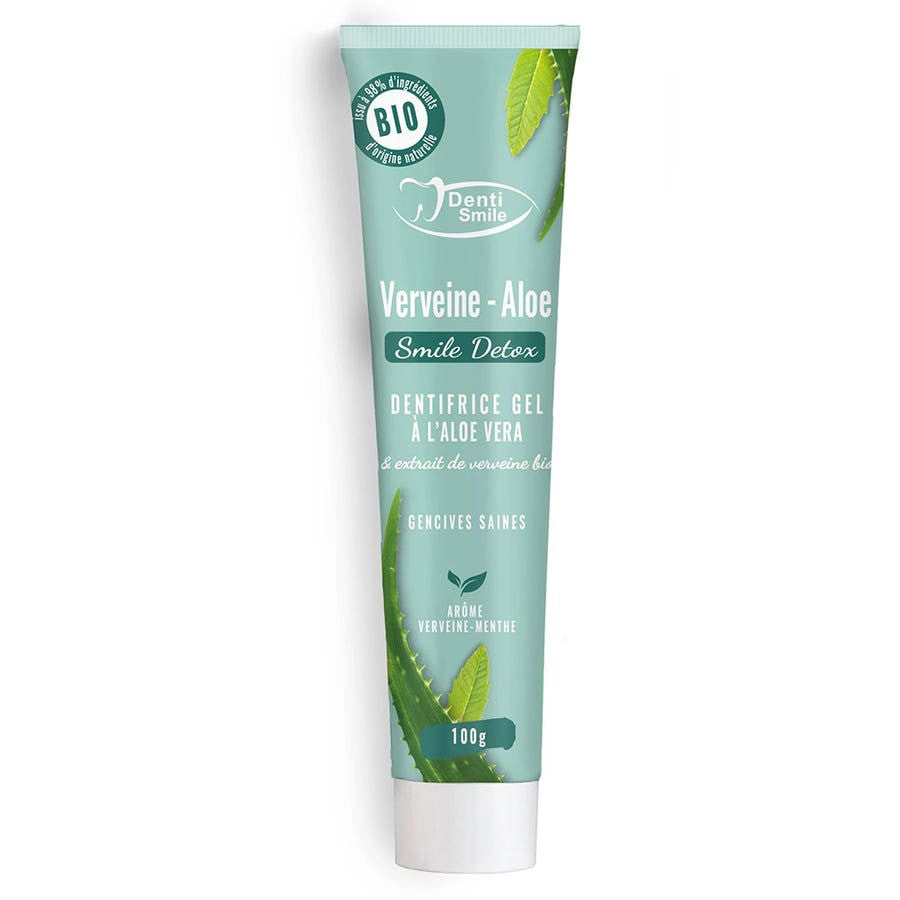 Dentismile Dentifrice gel à l'aloe vera et à l'extrait de verveine biologique 100 g (3,53 fl oz) 