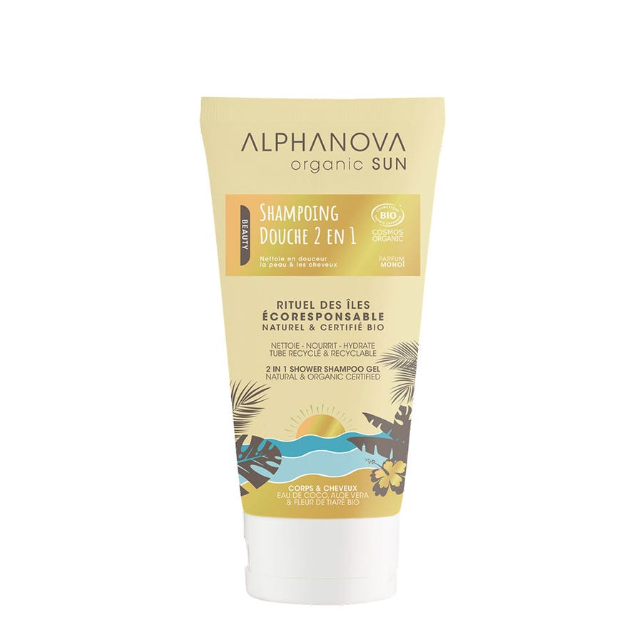 Alphanova Sun Organic 2-in-1 shower shampoo 150ml (5,07fl oz)