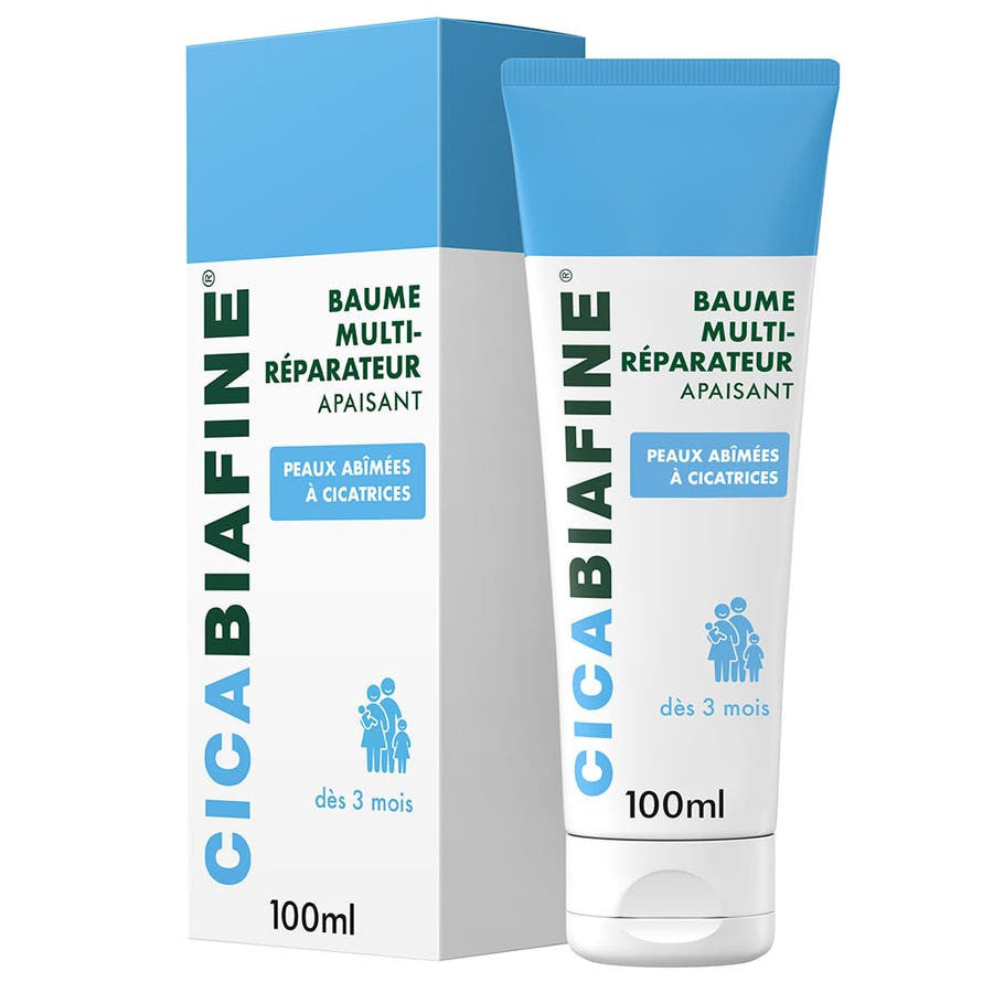 Cicabiafine Baume apaisant multi-réparateur pour peaux abîmées et cicatricielles 100 ml (3,38 fl oz) 