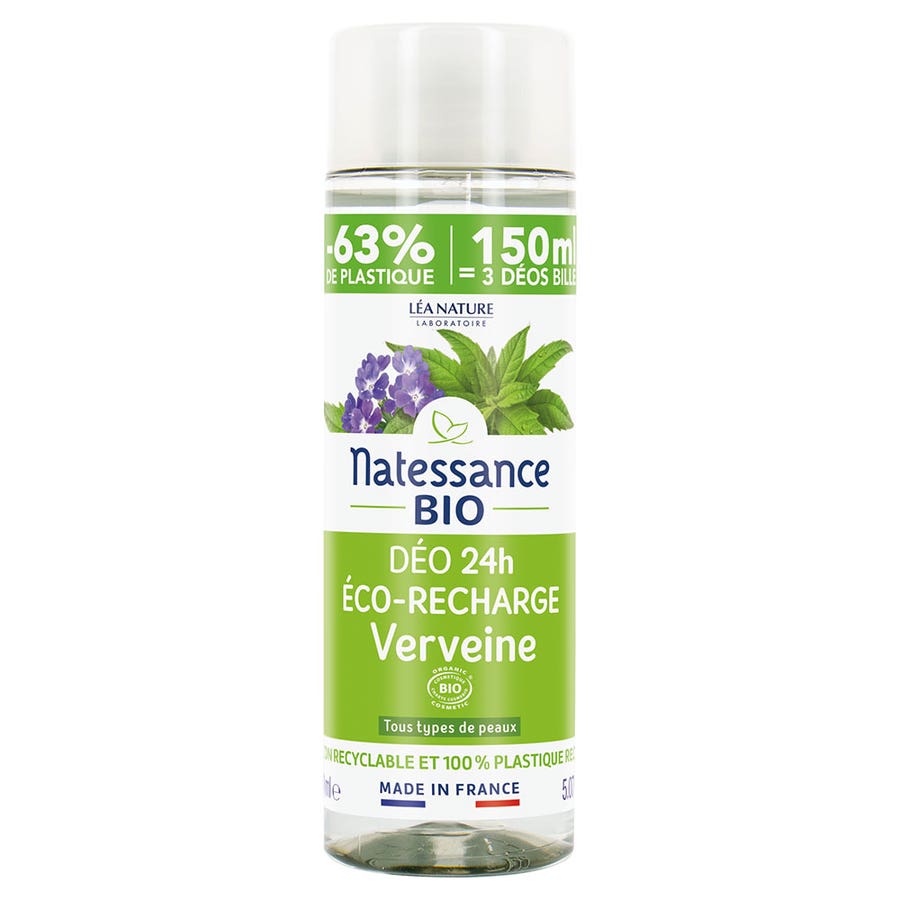 Natessance Eco Refill Deodorants 24h Verbena Bioes All skin types 1 50ml (1.69fl oz)
