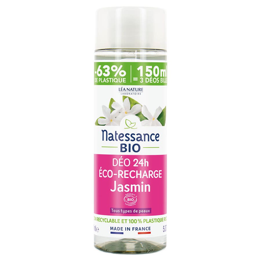 Natessance Eco Refill Deodorants 24h Jasmin Bioes All skin types 1 50ml (1.69fl oz)