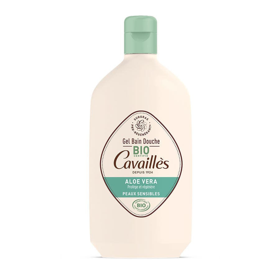 Gel douche et bain à l'aloe vera bio RogŽ Cavaill's pour peaux sensibles 400 ml 