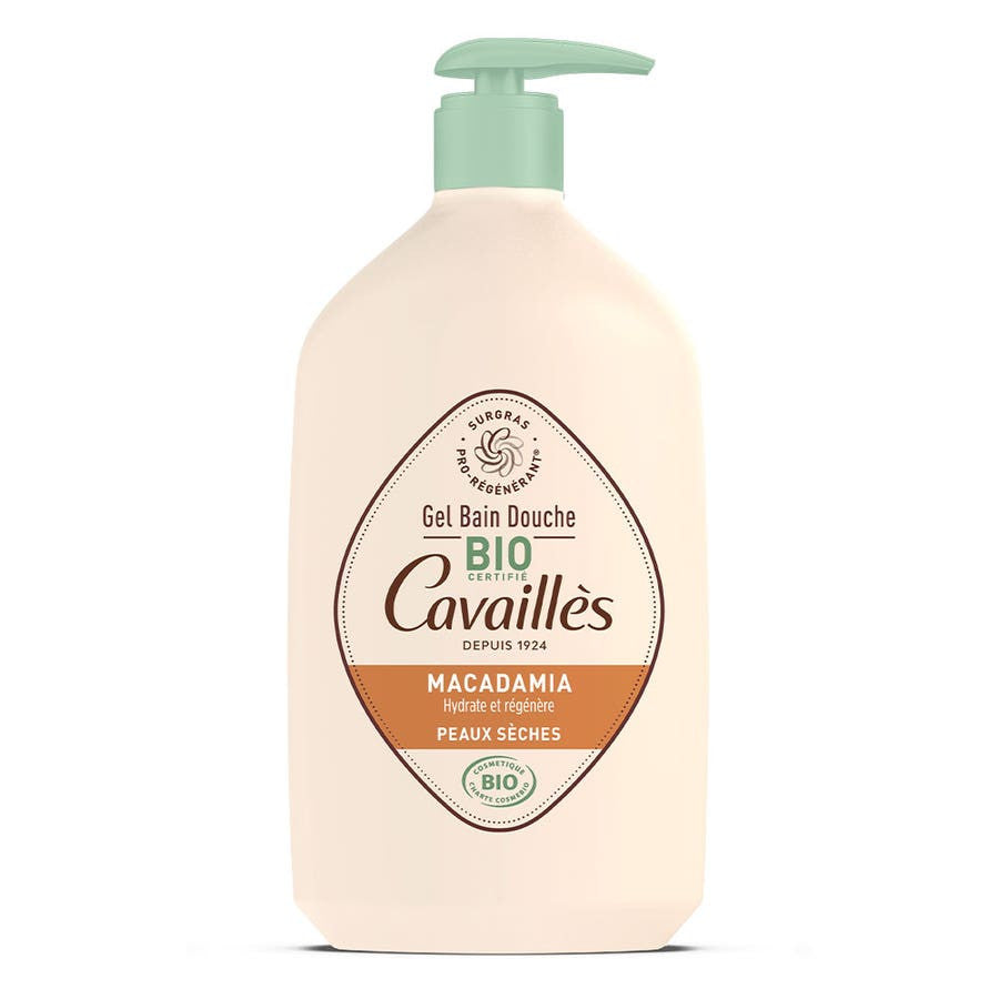 Gel bain et douche à l'huile de macadamia bio RogŽ Cavaill's pour peaux sèches 1 L (33,81 fl oz) 