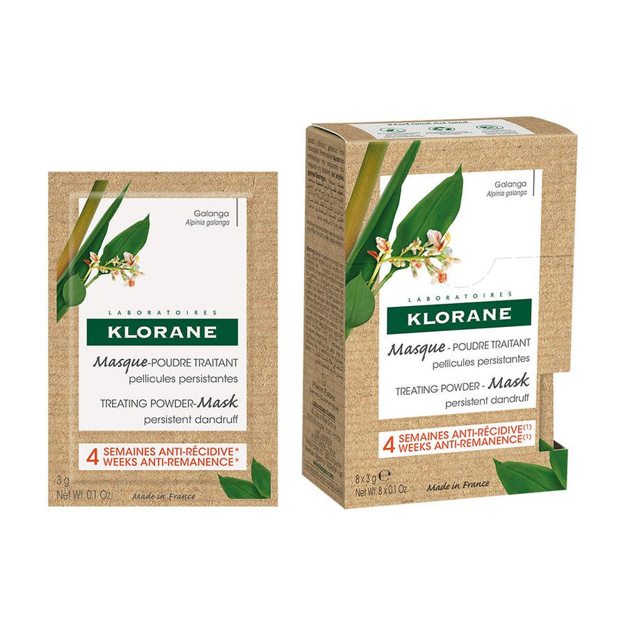 Klorane Anti-Dandruff Treatment Powder-Mask for Persistent Dandruff 8x3g