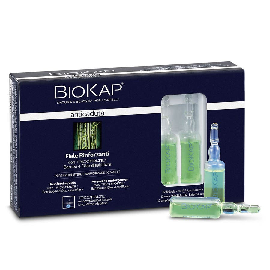 Biokap Fortifying Anti-Hair Loss Ampoules 7ml x12 (0.23fl oz x12)