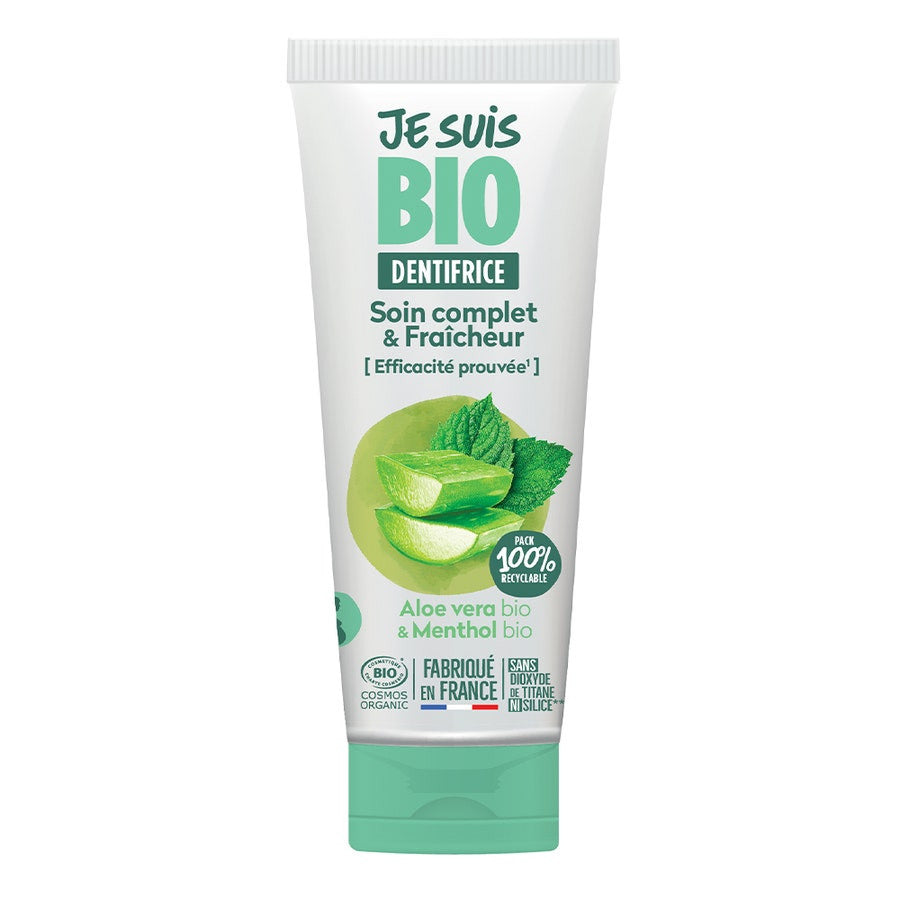 Je suis Bio Dentifrice Soin Complet &amp; Fraîcheur Menthe et Aloe Vera 75 ml (2,53 fl oz) 