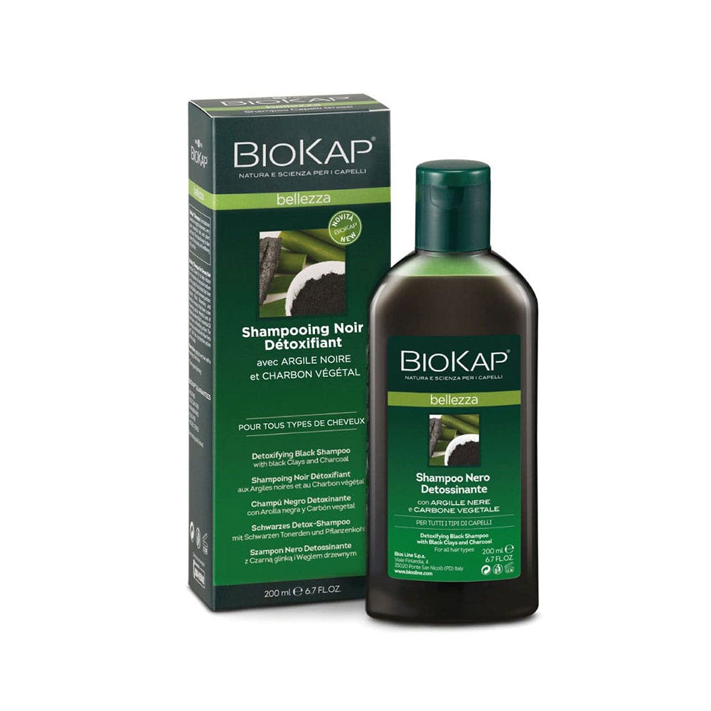 Biokap Belleza Detoxifying black shampoo 200 ml (6.76fl oz)