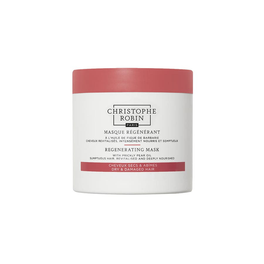 Masque régénérant à l'huile de figue de barbarie Christophe Robin pour cheveux secs et abîmés 250 ml (8,45 fl oz) 