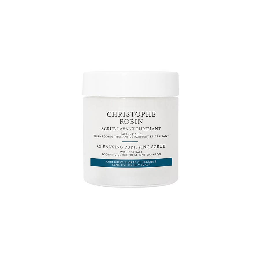 Christophe Robin Purifying Ritual Purifying Cleansing Scrub with sea salt Oily, sensitive scalp 75ml (2.53fl oz)