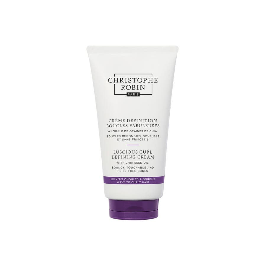 Christophe Robin Fabulous Curls Ritual Definition Cream with Chi Seed Oil Wavy to curly hair 250ml (8.45fl oz)