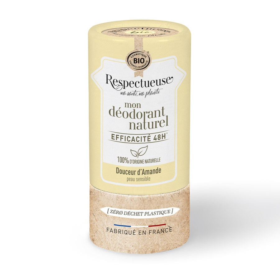 Respectueuse Mon Deodorants Naturel Efficace 48h Bioes Gentle Almond Sensitive Skin  50g (1.76oz)