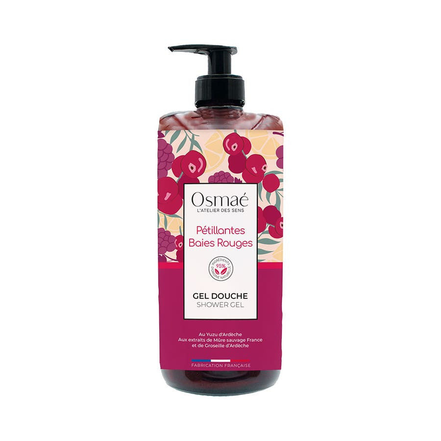 Gel douche pétillant aux fruits rouges Osmae 1 L (33,81 fl oz) 