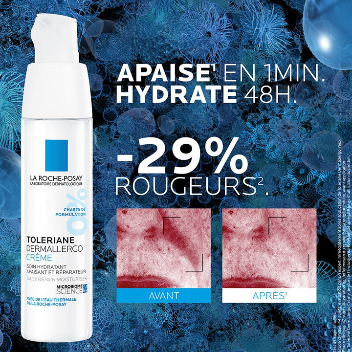 La Roche-Posay Toleriane Dermallergo Cream 40ml (1.35 fl oz) for Sensitive or Allergic Skin