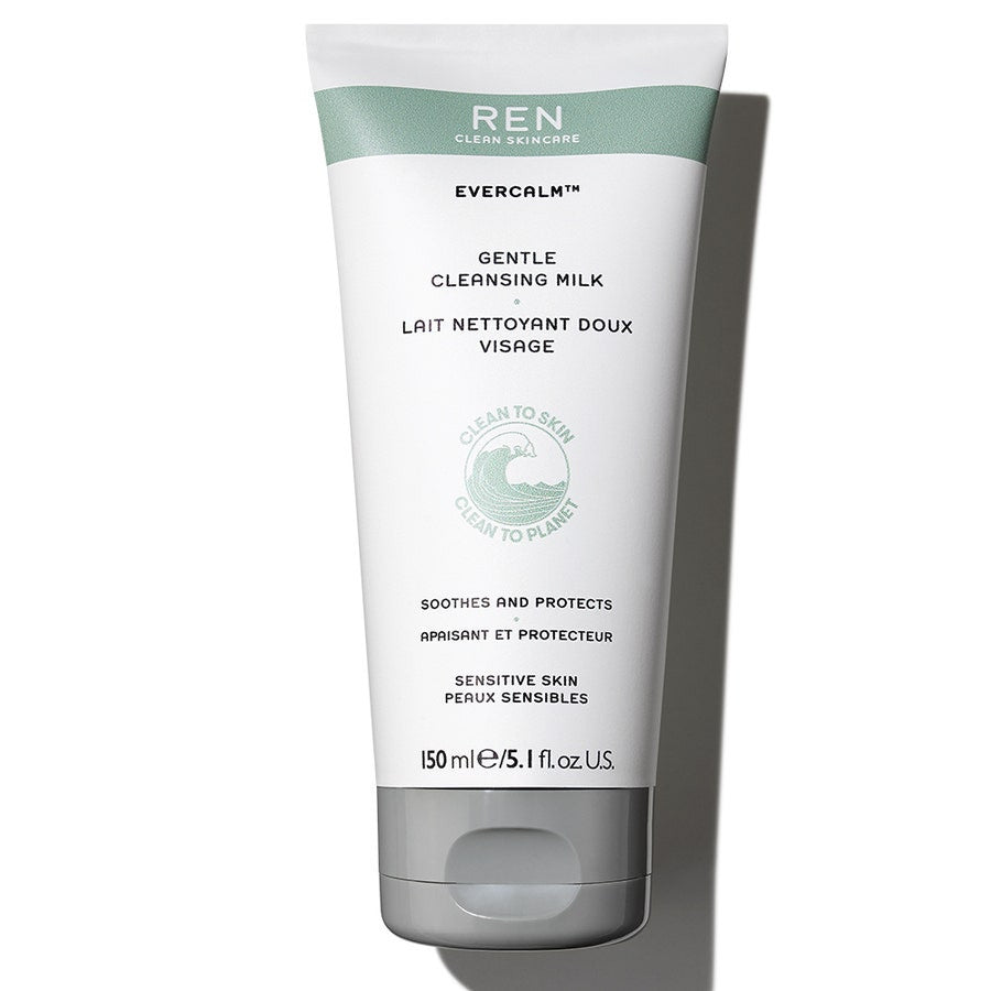 REN Clean Skincare Evercalm(TM) Lait nettoyant visage apaisant et protecteur Peaux sensibles 150 ml (5,07 fl oz) 