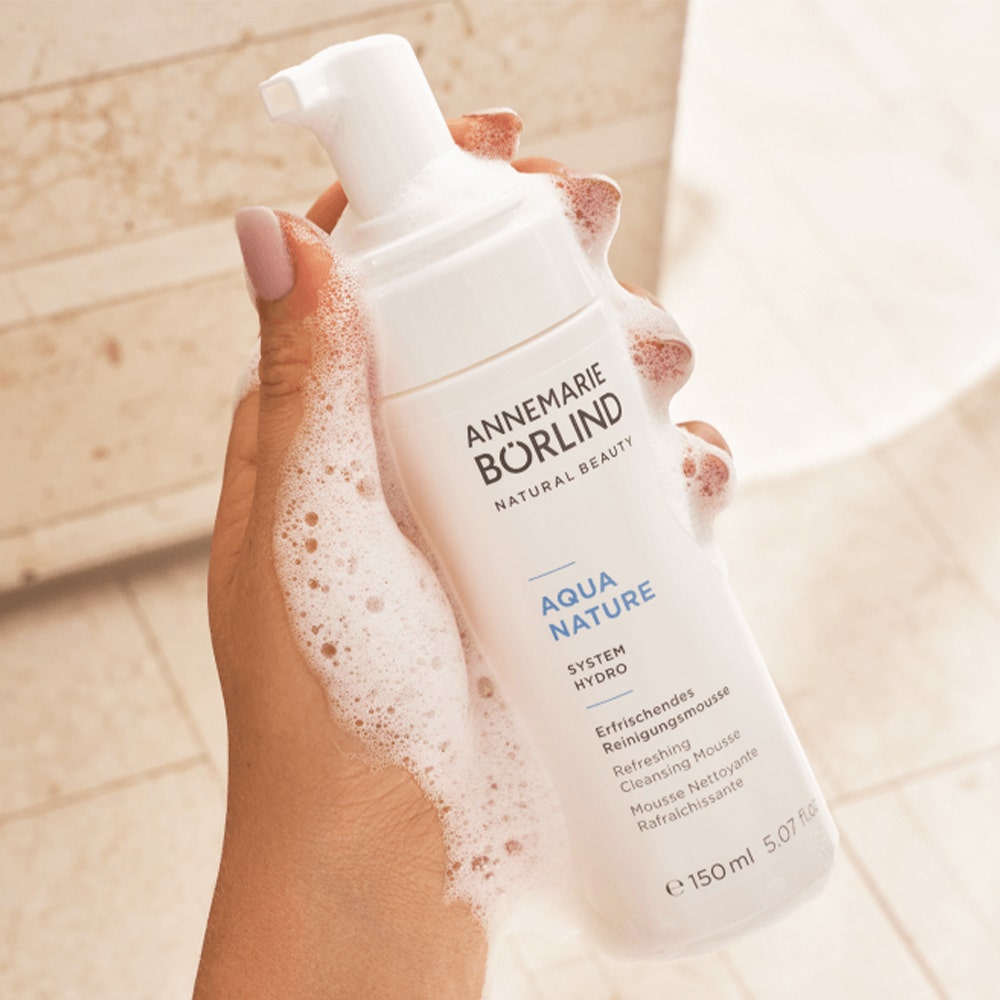 ANNEMARIE BORLIND Aquanature Refreshing Facial Cleansing Foam Dehydrated Skin 150ml (5.07fl oz)