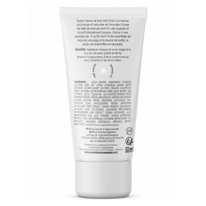 Comptoirs Et Compagnies Anti-Ageing Face Night Cream IAA 15+ Manuka Honey 50ml (1.69fl oz)