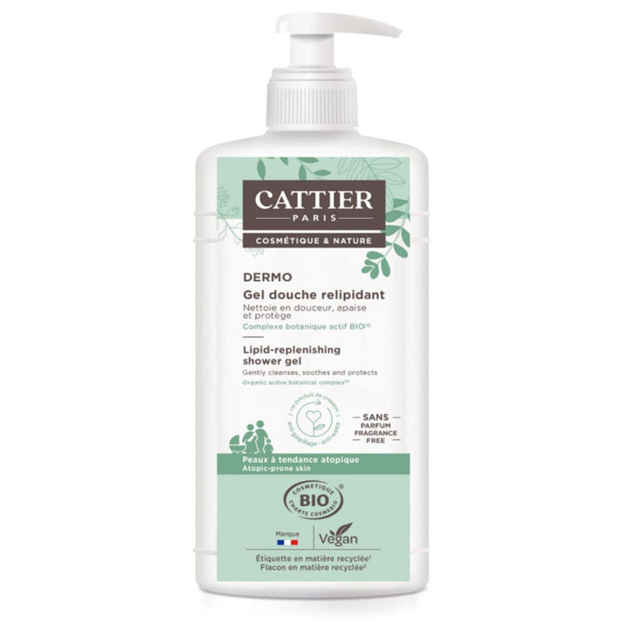 Cattier Organic Soothing Shower Gel Atopy-prone skin 500ml (16.90fl oz)