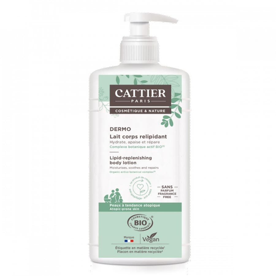 Cattier Lait Corps Relipidant Peaux à Tendance Atopique 500 ml 