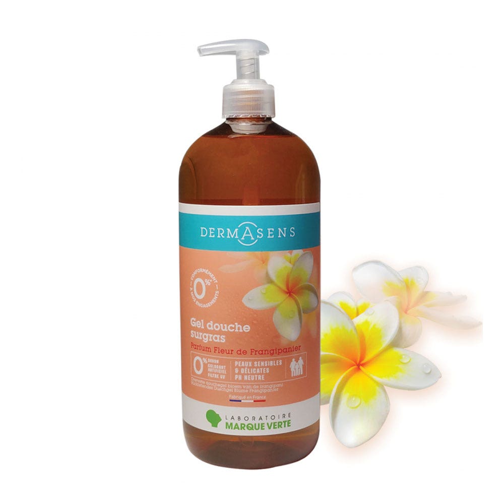 Dermasens 3-in-1 super-fatted shower gel for body and hair 1000ml (33.81fl oz) - FrenchBeautyHub