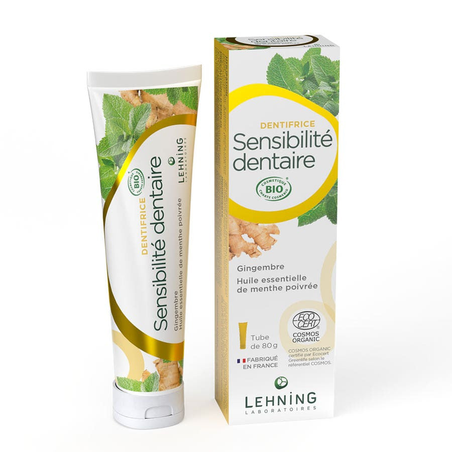 Dentifrice bio Lehning pour dents sensibles 80 g (2,82 oz) 