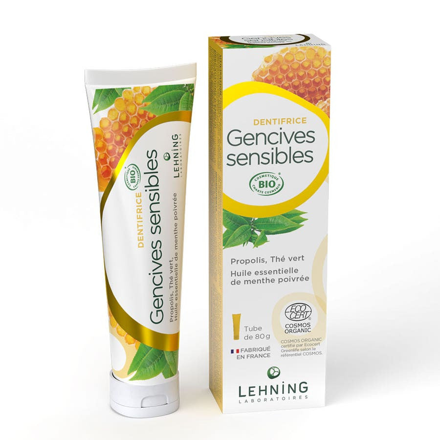 Dentifrice Lehning pour gencives sensibles Bioes 80 g (2,82 oz) 