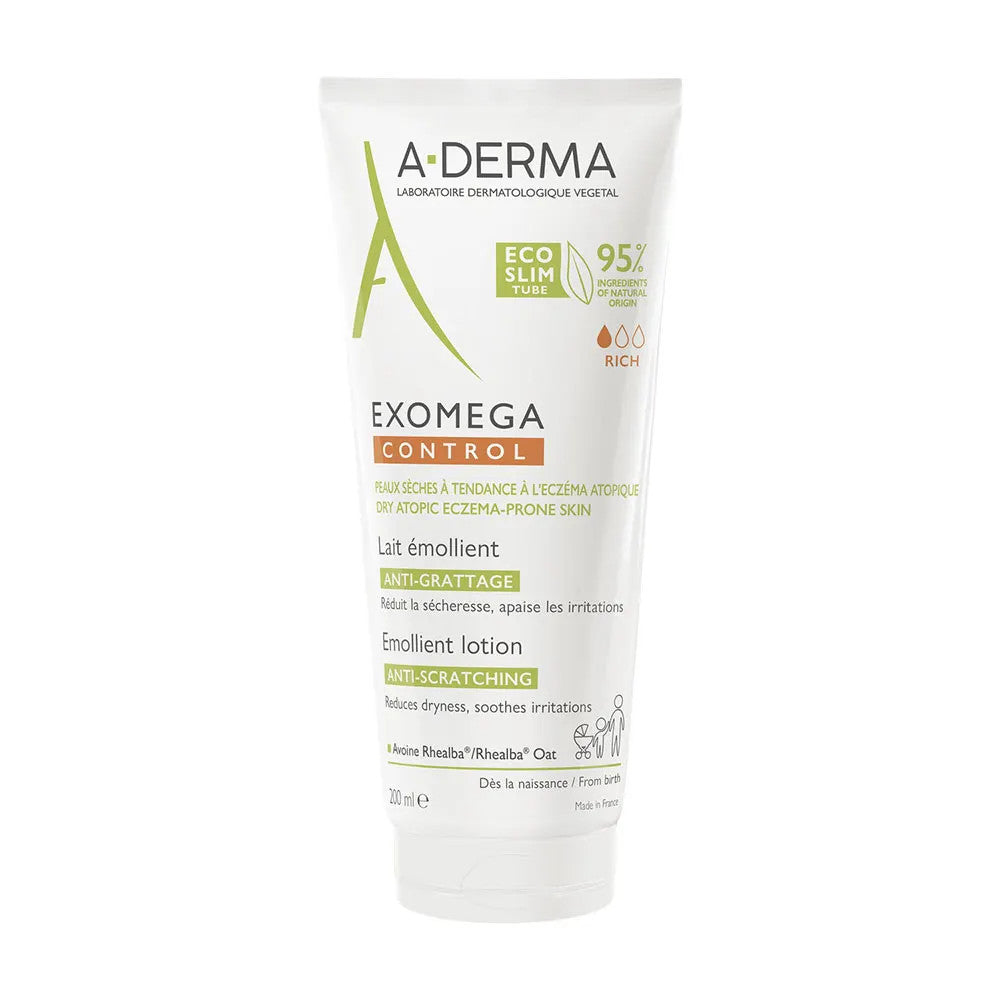 A-Derma Exomega Control Lotion émolliente pour peaux sèches à tendance atopique 