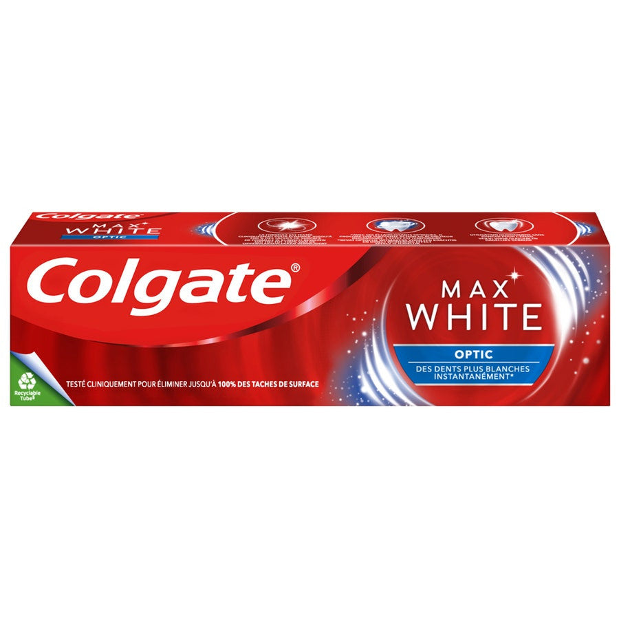 Dentifrice blanchissant au fluorure Colgate Max White One Optic 75 ml (2,53 fl oz) 