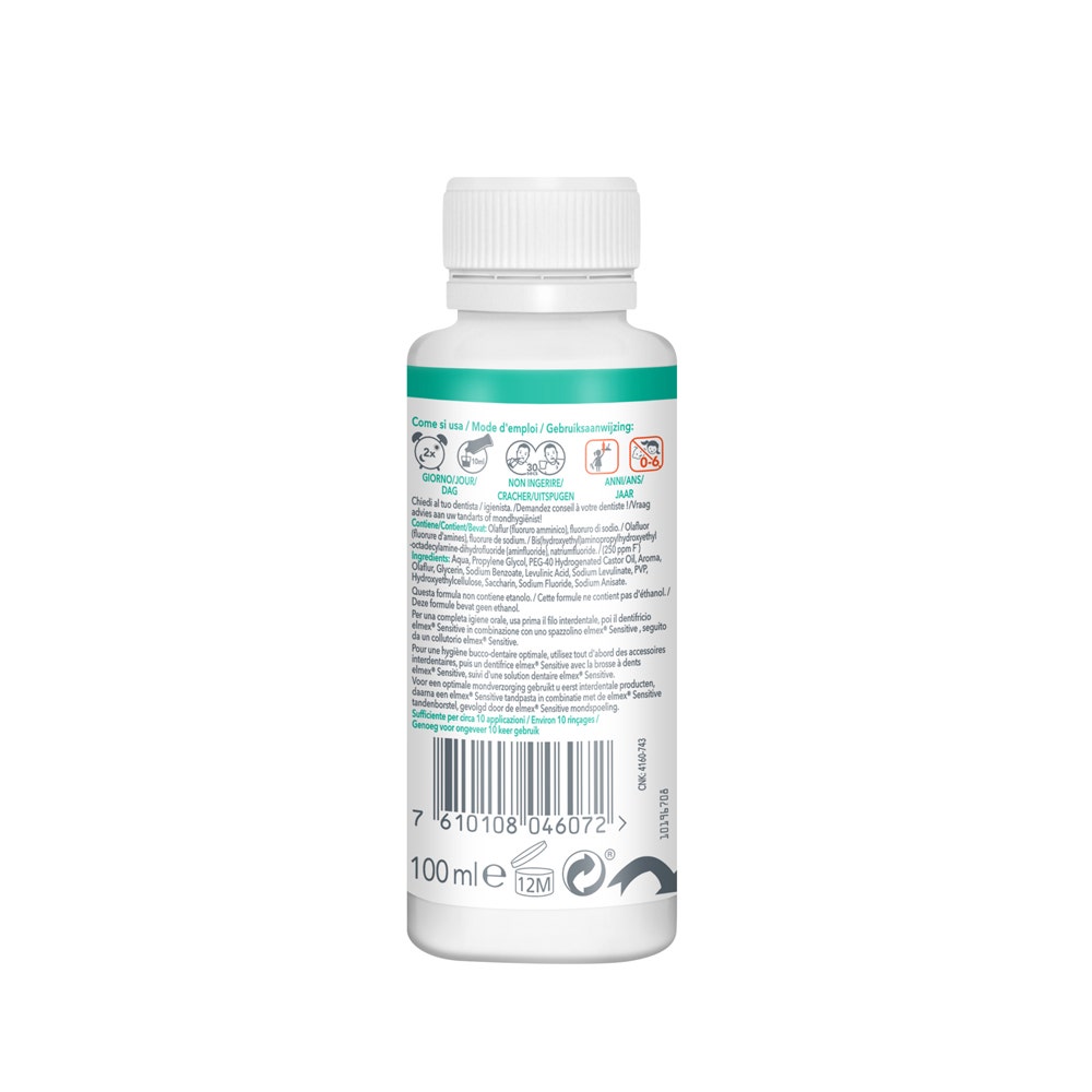 Elmex Sensitive Mouthwash Sensitive 100ml (3.38fl oz) - FrenchBeautyHub