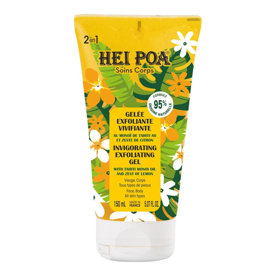 Hei Poa Body Care Invigorating Exfoliating Gel Face and Body 150ml (5.07fl oz)