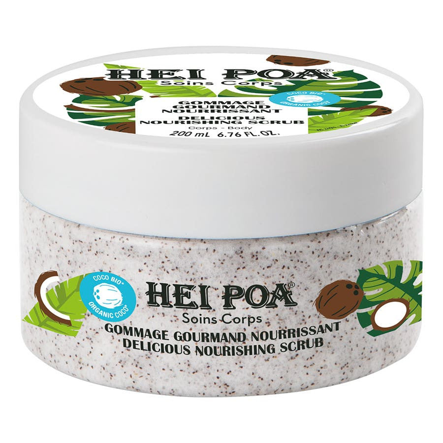 Gommage corporel nourrissant Hei Poa à l'huile de coco biologique 260 g (9,17 oz) 