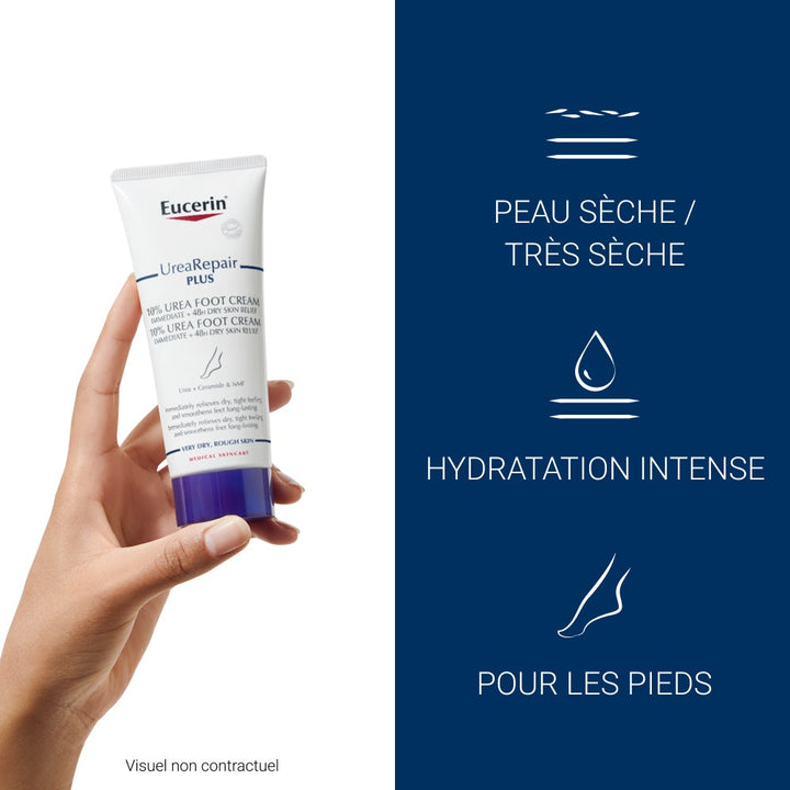 Eucerin UreaRepair Plus UreaRepair Foot Cream 10% Urea dry, rough skin 100ml (3.38fl oz)