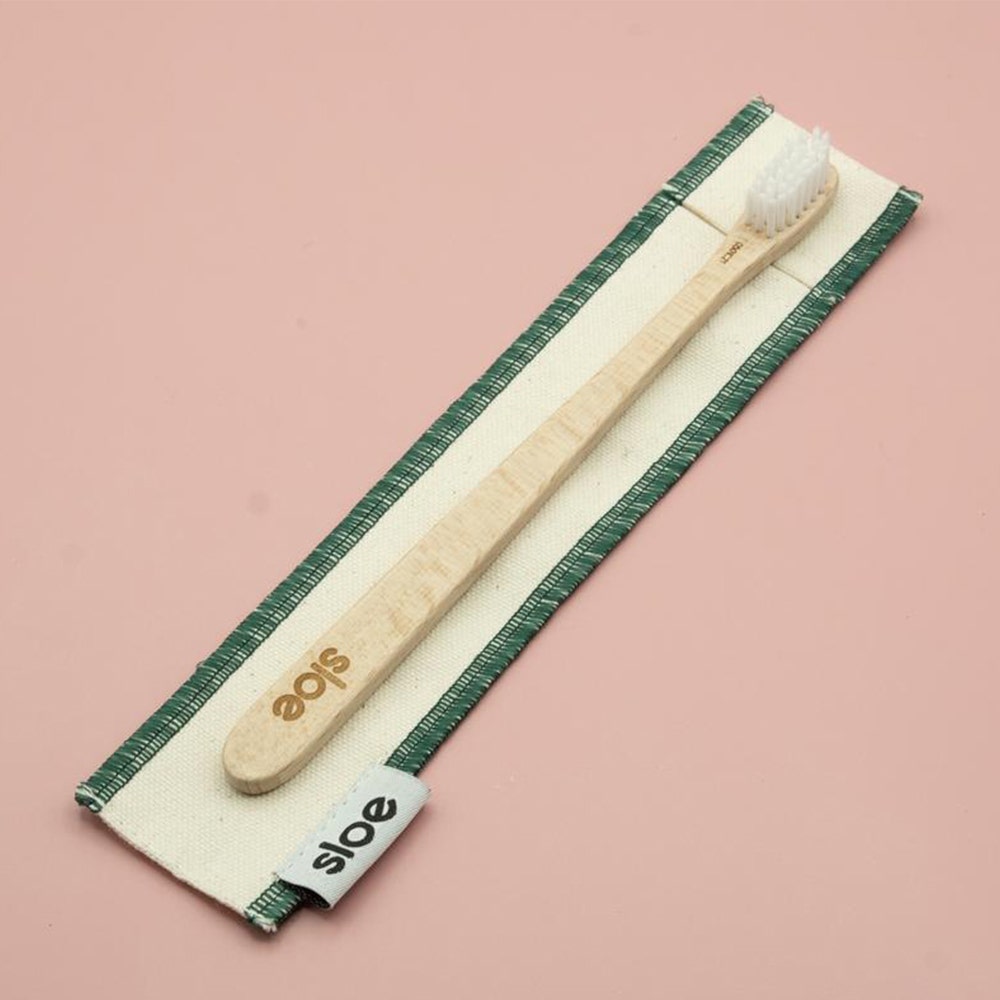 Sloe Bamboo Toothbrush Soft Bristles + Case