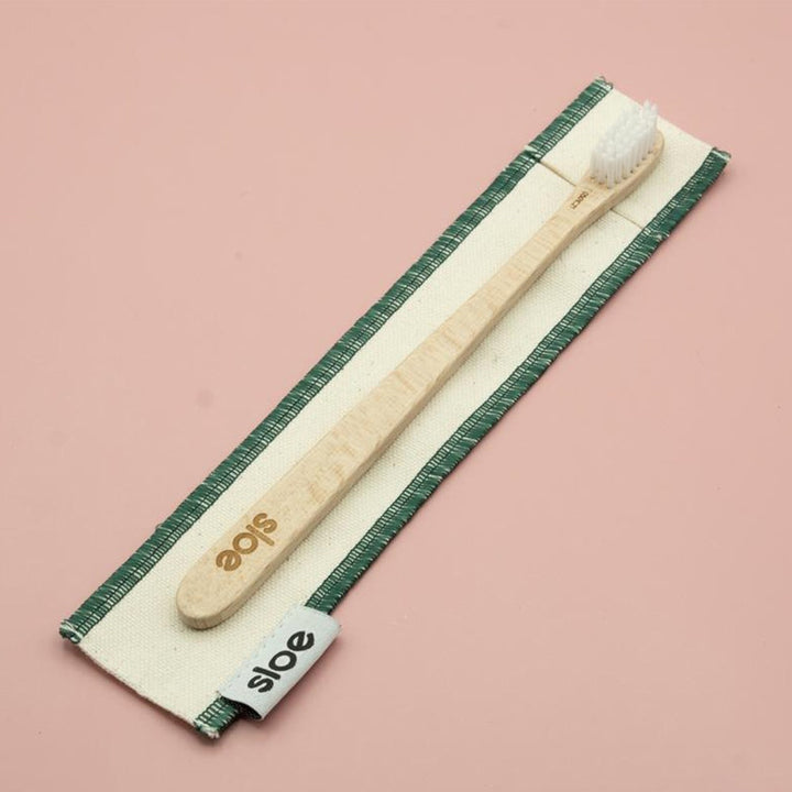 Sloe Bamboo Toothbrush Soft Bristles + Case