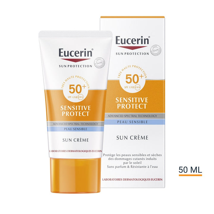 Eucerin Sun Sensitive Protect كريم، SPF50+، 50ml